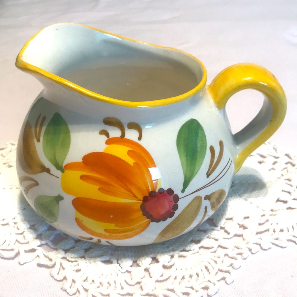 Hand Painted in Italy Vintage Mini-Pitcher